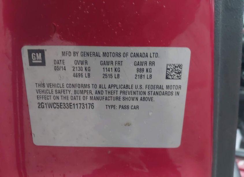 Photo 9 of 2014 Chevrolet Impala LIMITED LTZ (VIN 2G1WC5E33E1173176)