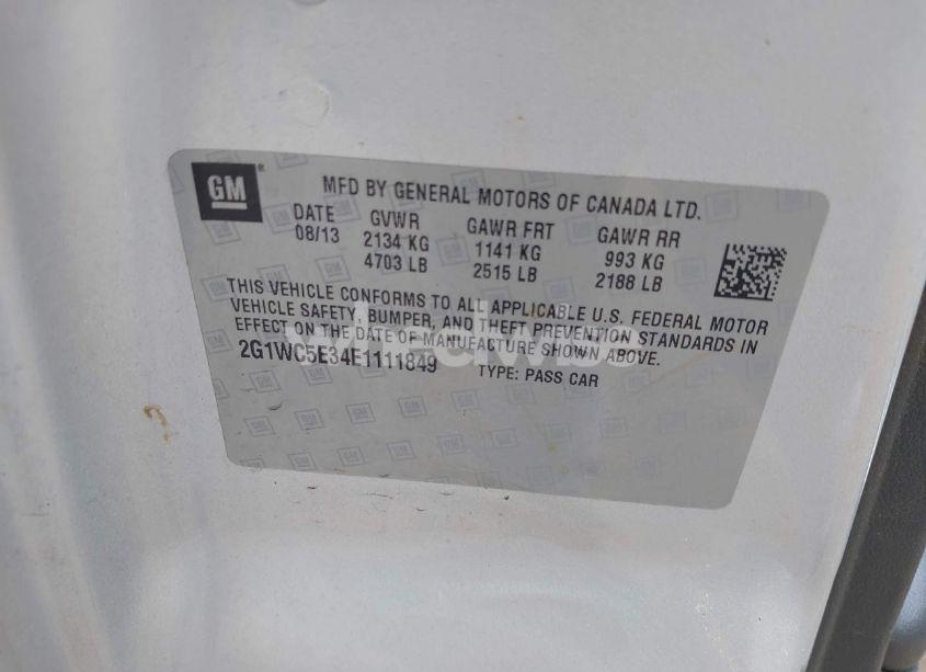 Photo 9 of 2014 Chevrolet Impala LIMITED LTZ (VIN 2G1WC5E34E1111849)