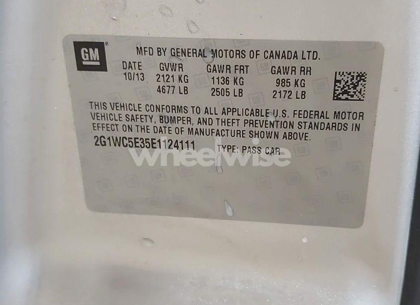 Photo 9 of 2014 Chevrolet Impala LIMITED LTZ (VIN 2G1WC5E35E1124111)