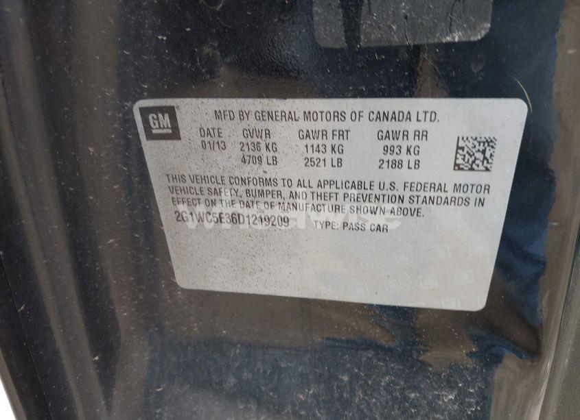 Photo 9 of 2013 Chevrolet Impala LTZ (VIN 2G1WC5E36D1219209)