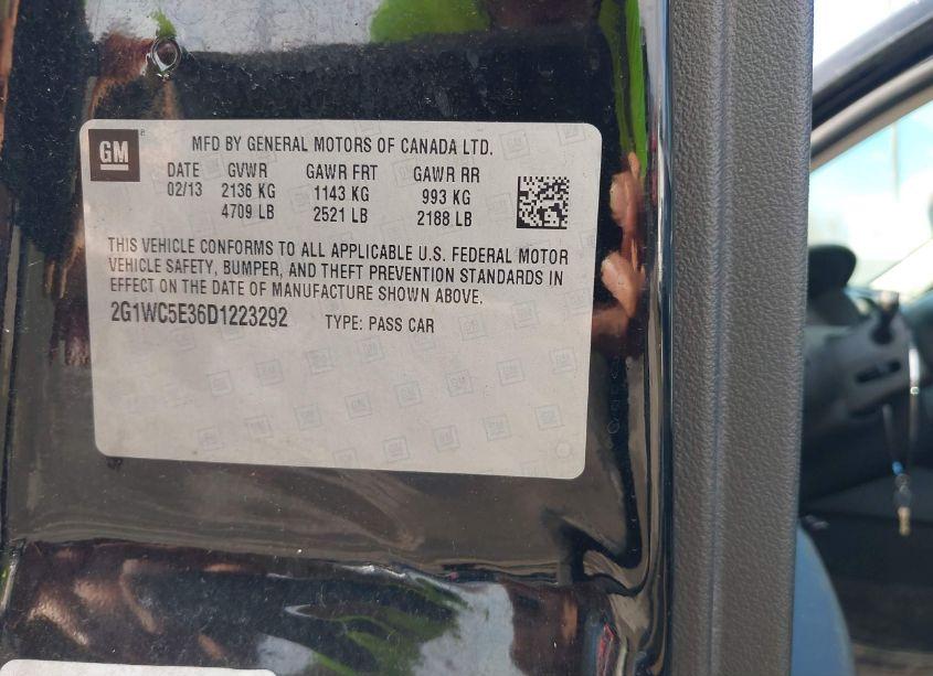 Photo 9 of 2013 Chevrolet Impala LTZ (VIN 2G1WC5E36D1223292)