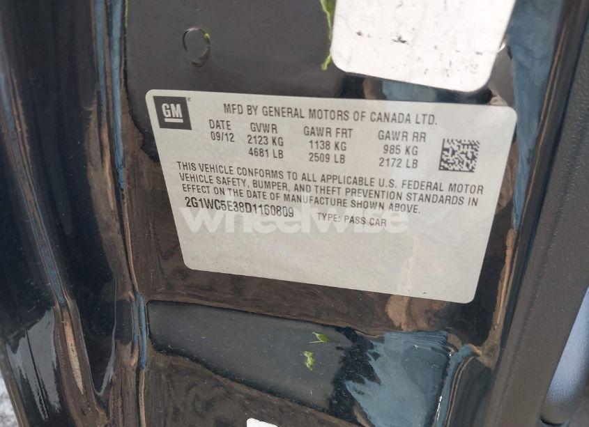 Photo 9 of 2013 Chevrolet Impala LTZ (VIN 2G1WC5E38D1160809)