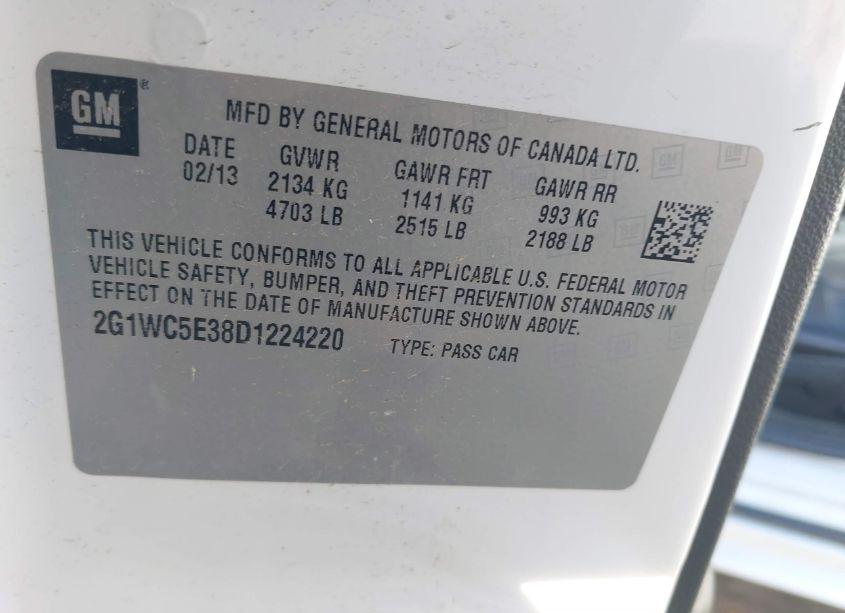 Photo 9 of 2013 Chevrolet Impala LTZ (VIN 2G1WC5E38D1224220)