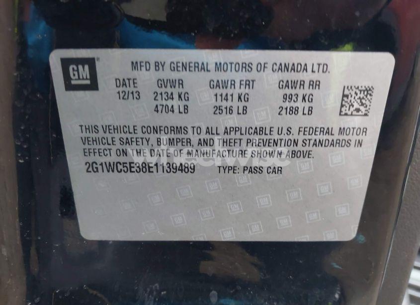 Photo 9 of 2014 Chevrolet Impala LIMITED LTZ (VIN 2G1WC5E38E1139489)