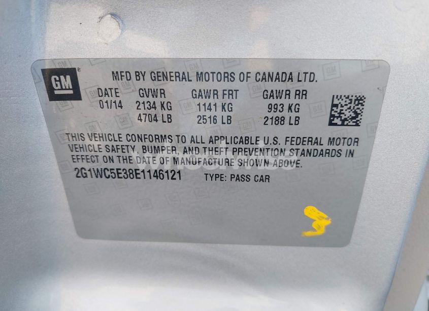 Photo 9 of 2014 Chevrolet Impala LIMITED LTZ (VIN 2G1WC5E38E1146121)