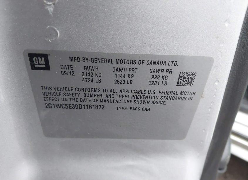 Photo 9 of 2013 Chevrolet Impala LTZ (VIN 2G1WC5E39D1161872)