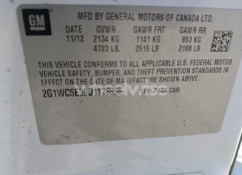 Photo 9 of 2013 Chevrolet Impala LTZ (VIN 2G1WC5E39D1178896)