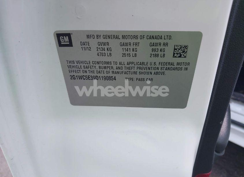 Photo 9 of 2013 Chevrolet Impala LTZ (VIN 2G1WC5E39D1190854)