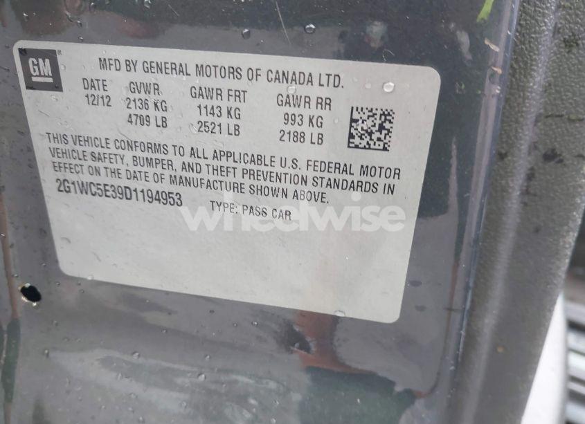 Photo 9 of 2013 Chevrolet Impala LTZ (VIN 2G1WC5E39D1194953)