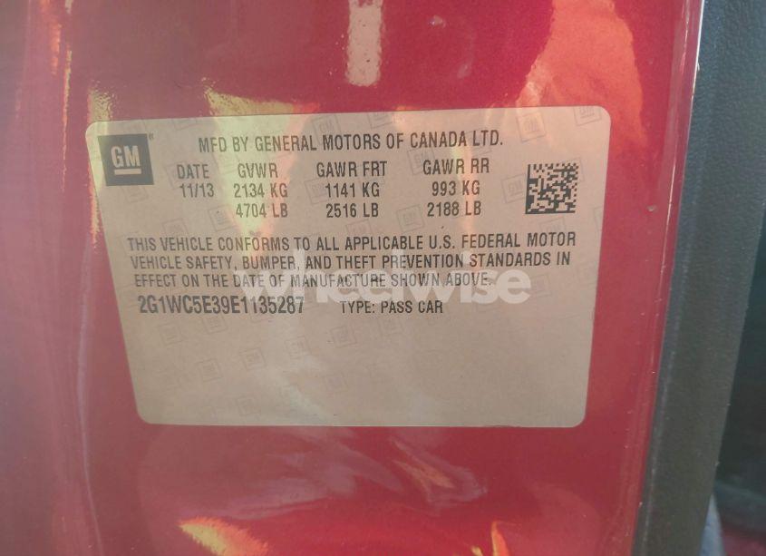 Photo 9 of 2014 Chevrolet Impala LIMITED LTZ (VIN 2G1WC5E39E1135287)