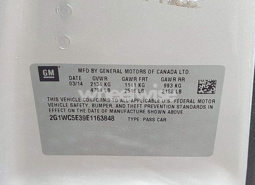 Photo 9 of 2014 Chevrolet Impala LIMITED LTZ (VIN 2G1WC5E39E1163848)