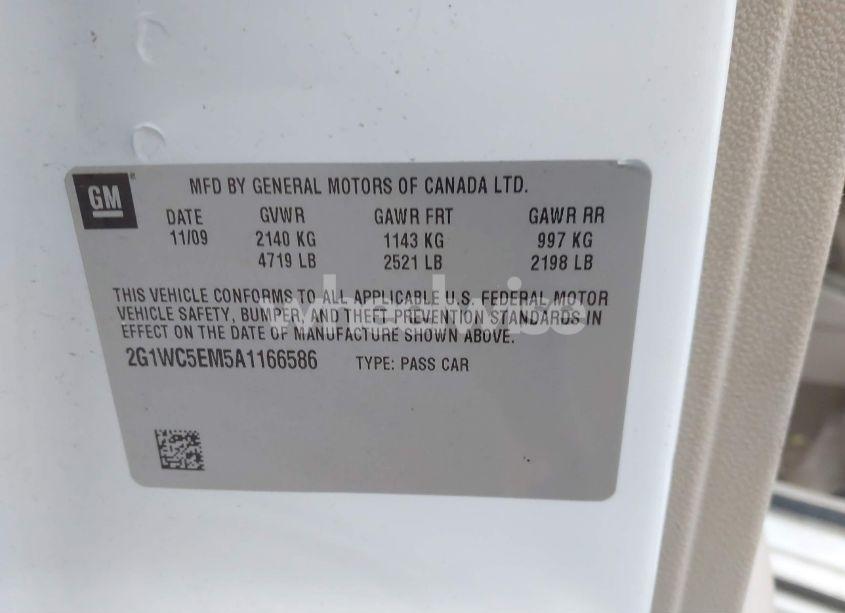 Photo 9 of 2010 Chevrolet Impala LTZ (VIN 2G1WC5EM5A1166586)