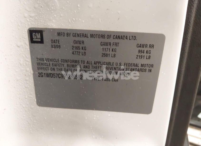 Photo 9 of 2009 Chevrolet Impala SS (VIN 2G1WD57C991286582)