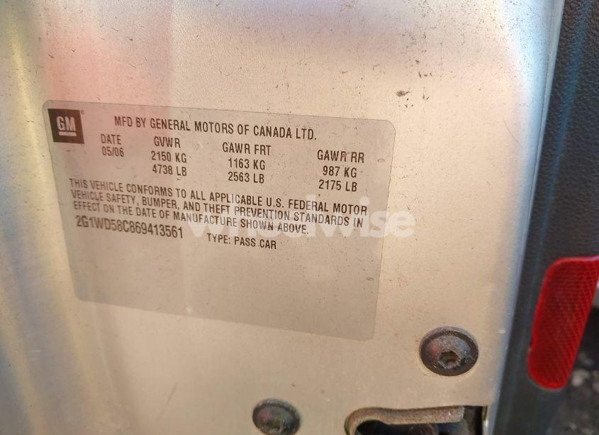 Photo 9 of 2006 Chevrolet Impala SS (VIN 2G1WD58C869413561)