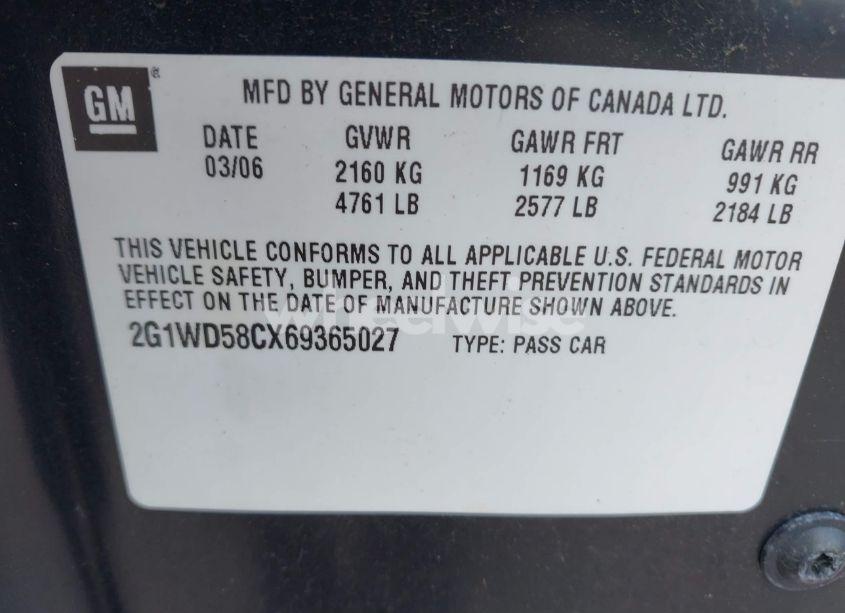 Photo 9 of 2006 Chevrolet Impala SS (VIN 2G1WD58CX69365027)