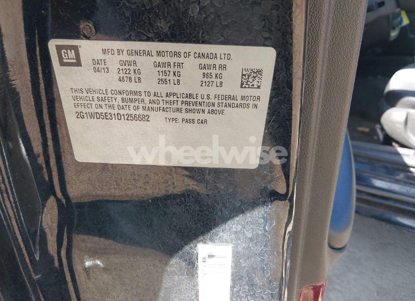 Photo 9 of 2013 Chevrolet Impala POLICE (VIN 2G1WD5E31D1256682)