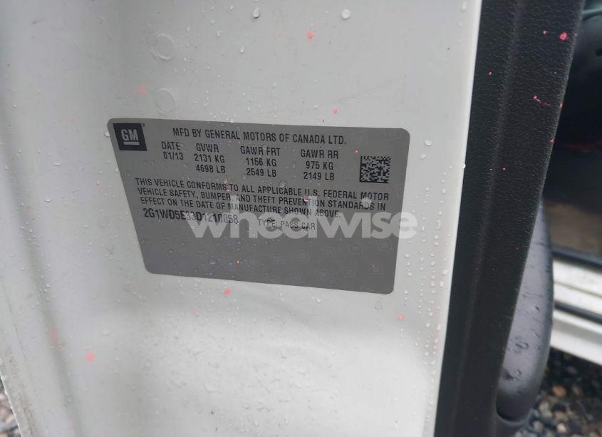 Photo 9 of 2013 Chevrolet Impala POLICE (VIN 2G1WD5E33D1210058)