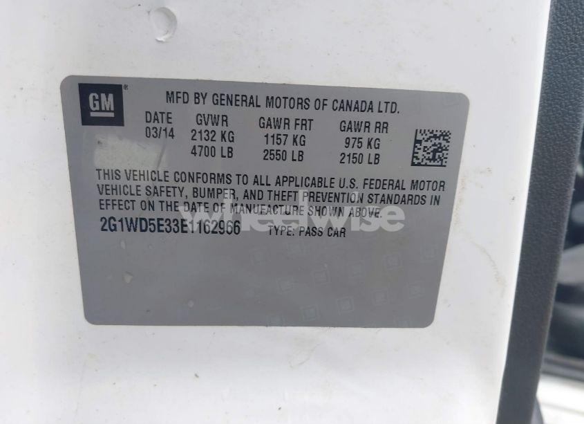 Photo 9 of 2014 Chevrolet Impala LIMITED POLICE (VIN 2G1WD5E33E1162966)