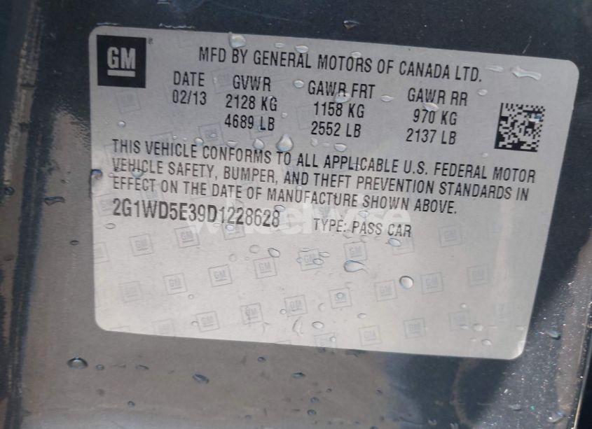 Photo 9 of 2013 Chevrolet Impala POLICE (VIN 2G1WD5E39D1228628)