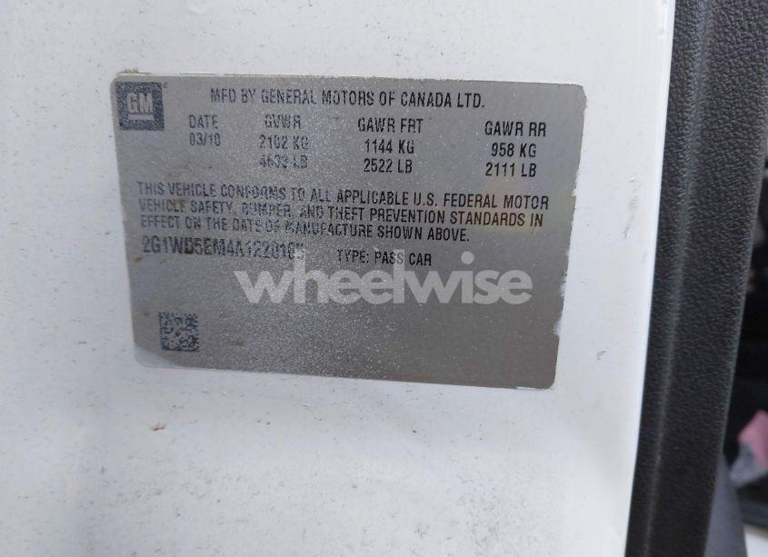 Photo 9 of 2011 Chevrolet Impala POLICE (VIN 2G1WD5EM0B1146423)