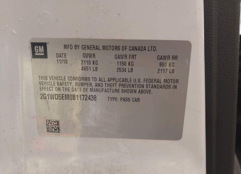 Photo 9 of 2011 Chevrolet Impala POLICE (VIN 2G1WD5EM0B1172438)