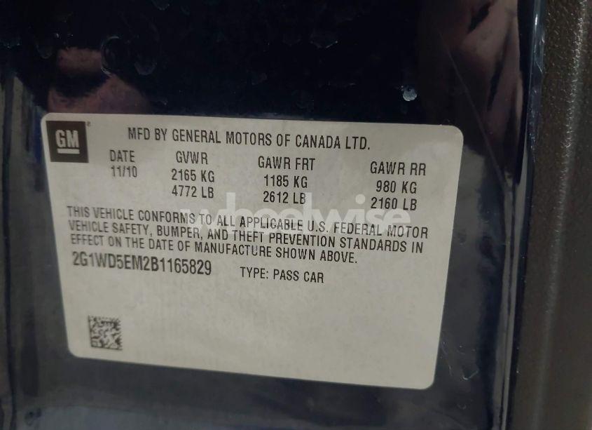 Photo 9 of 2011 Chevrolet Impala POLICE (VIN 2G1WD5EM2B1165829)