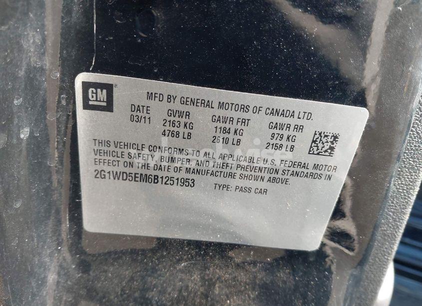 Photo 9 of 2011 Chevrolet Impala POLICE (VIN 2G1WD5EM6B1251953)