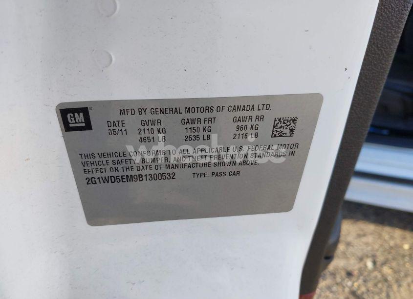 Photo 9 of 2011 Chevrolet Impala POLICE (VIN 2G1WD5EM9B1300532)