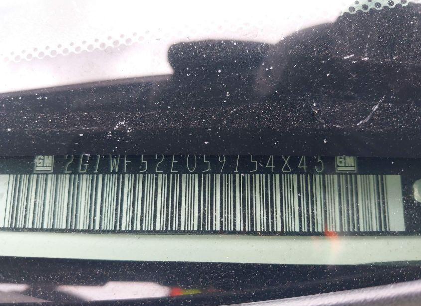 Photo 9 of 2005 Chevrolet Impala (VIN 2G1WF52E059154843)