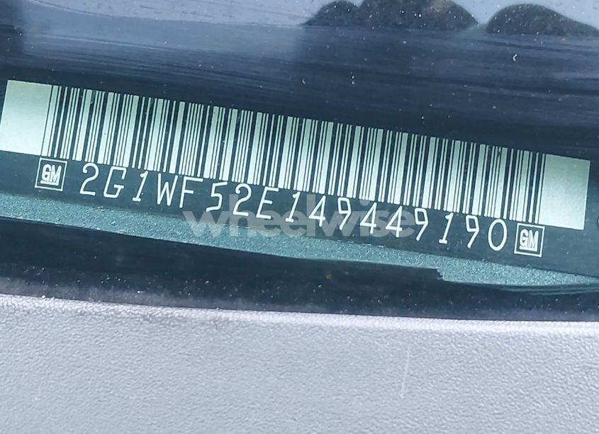 Photo 9 of 2004 Chevrolet Impala (VIN 2G1WF52E149449190)