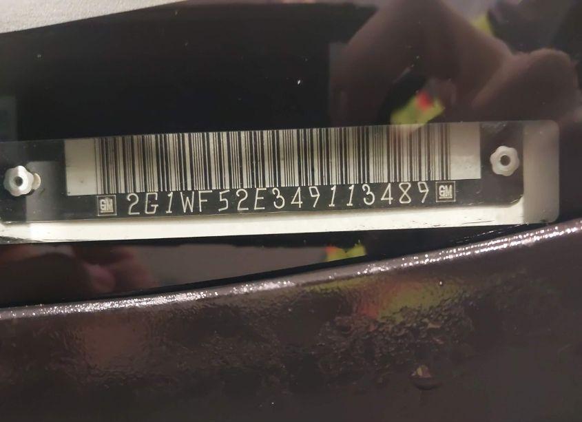 Photo 12 of 2004 Chevrolet Impala (VIN 2G1WF52E349113489)