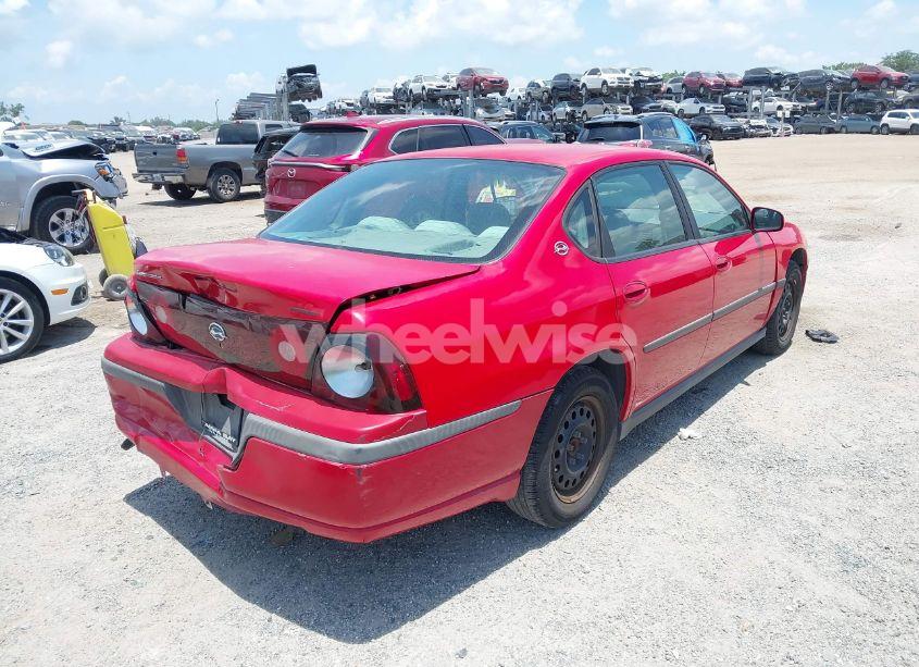 Photo 4 of 2004 Chevrolet Impala (VIN 2G1WF52E849269625)