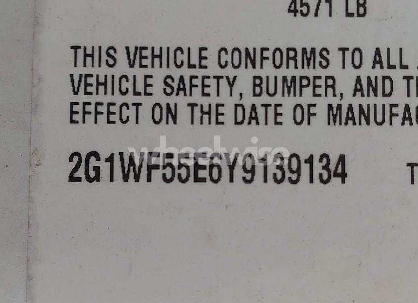Photo 9 of 2000 Chevrolet Impala (VIN 2G1WF55E6Y9139134)