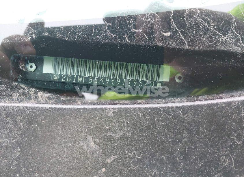 Photo 9 of 2000 Chevrolet Impala (VIN 2G1WF55K9Y9119370)