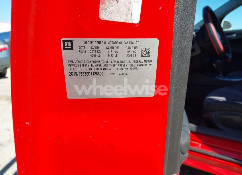 Photo 9 of 2013 Chevrolet Impala LS (VIN 2G1WF5E30D1128699)