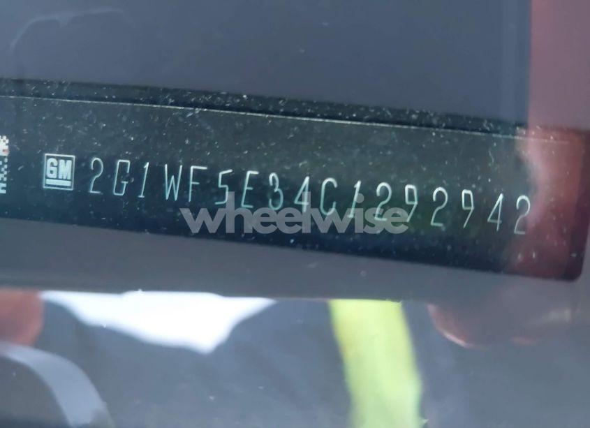 Photo 9 of 2012 Chevrolet Impala LS (VIN 2G1WF5E34C1292942)