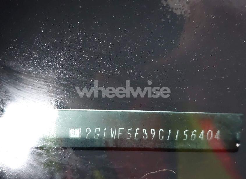 Photo 9 of 2012 Chevrolet Impala LS (VIN 2G1WF5E39C1156404)