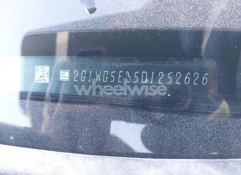 Photo 9 of 2013 Chevrolet Impala LT (VIN 2G1WG5E35D1252626)