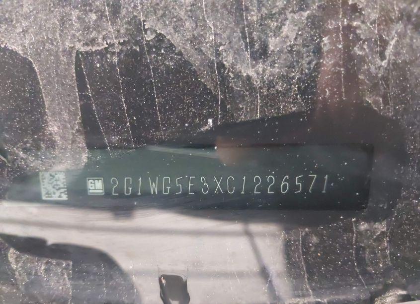 Photo 9 of 2012 Chevrolet Impala LT (VIN 2G1WG5E3XC1226571)