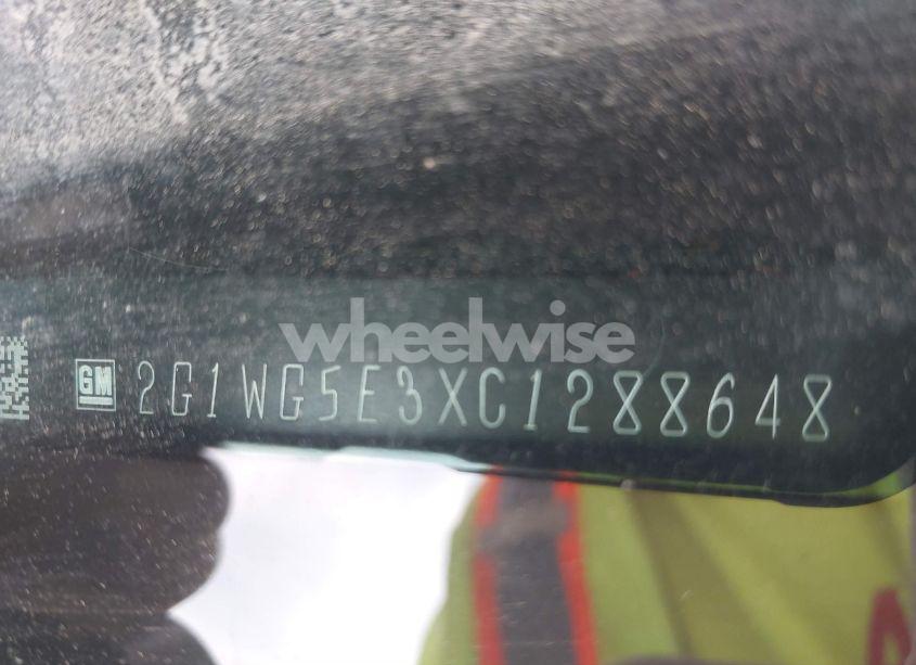 Photo 9 of 2012 Chevrolet Impala LT (VIN 2G1WG5E3XC1288648)