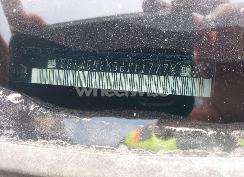 Photo 9 of 2011 Chevrolet Impala LT (VIN 2G1WG5EK5B1117778)