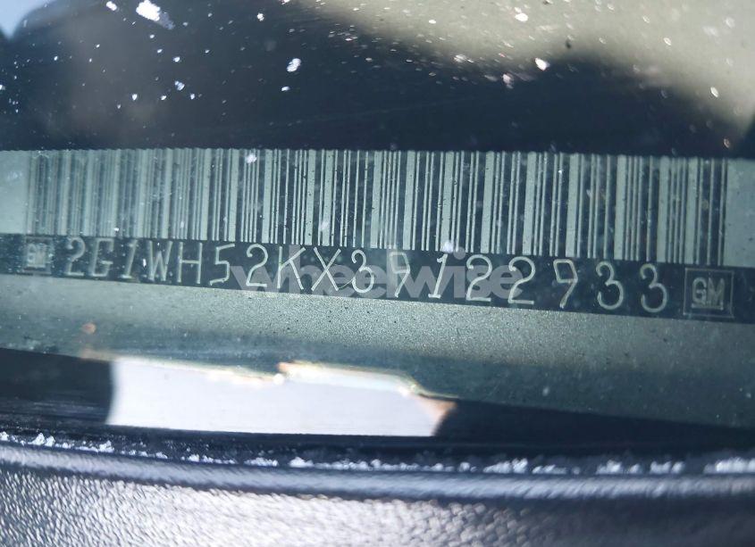 Photo 9 of 2003 Chevrolet Impala LS (VIN 2G1WH52KX39122933)