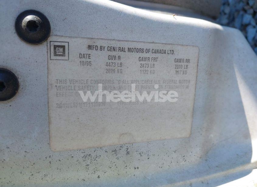Photo 9 of 1996 Chevrolet Lumina (VIN 2G1WL52M1T1135939)
