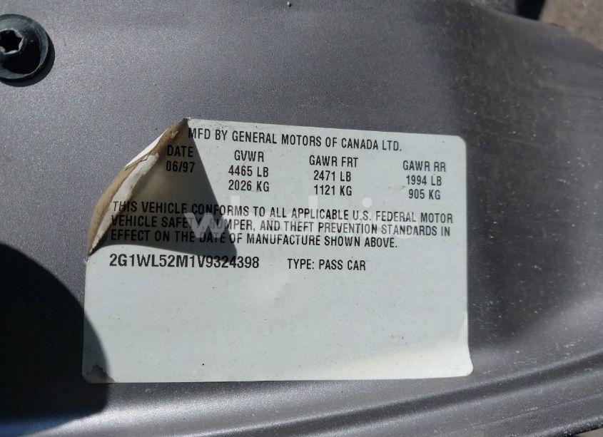 Photo 9 of 1997 Chevrolet Lumina LS (VIN 2G1WL52M1V9324398)