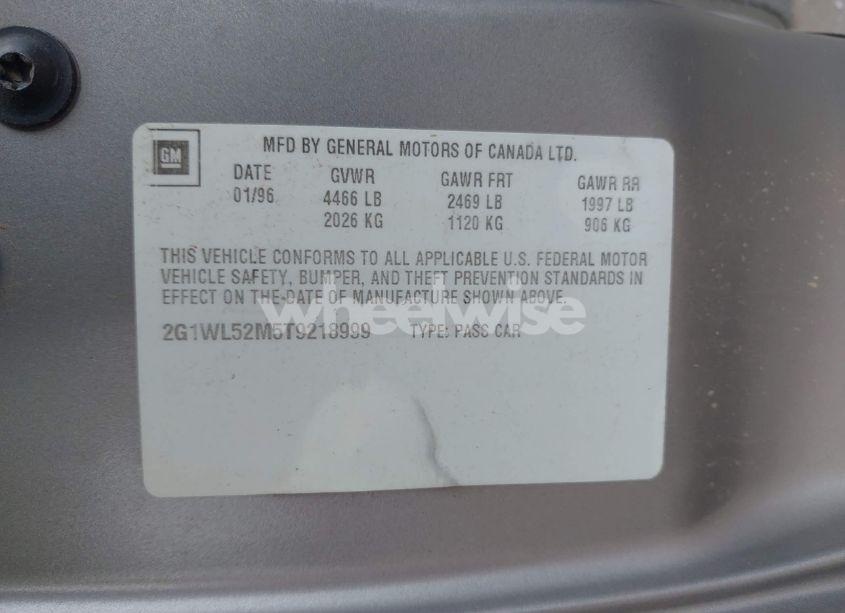 Photo 9 of 1996 Chevrolet Lumina (VIN 2G1WL52M5T9218999)