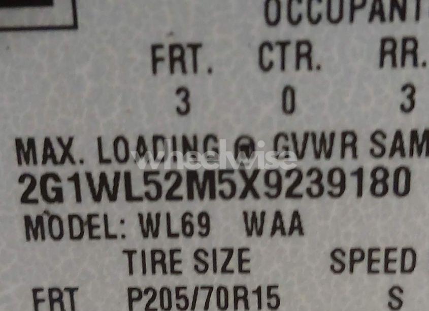 Photo 9 of 1999 Chevrolet Lumina (VIN 2G1WL52M5X9239180)