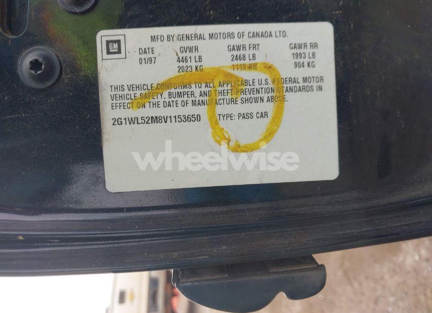 Photo 9 of 1997 Chevrolet Lumina (VIN 2G1WL52M8V1153650)