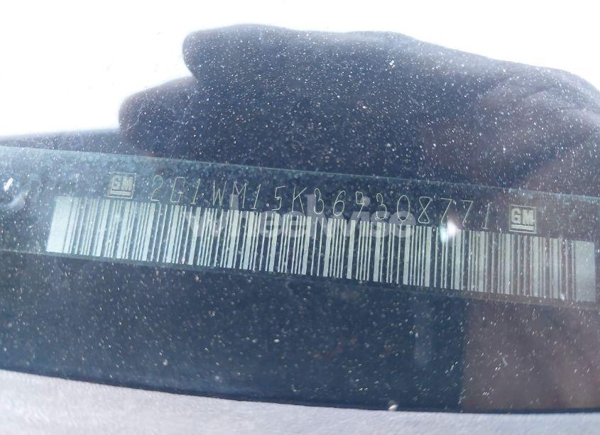 Photo 12 of 2006 Chevrolet Monte CARLO LT (VIN 2G1WM15K369308771)