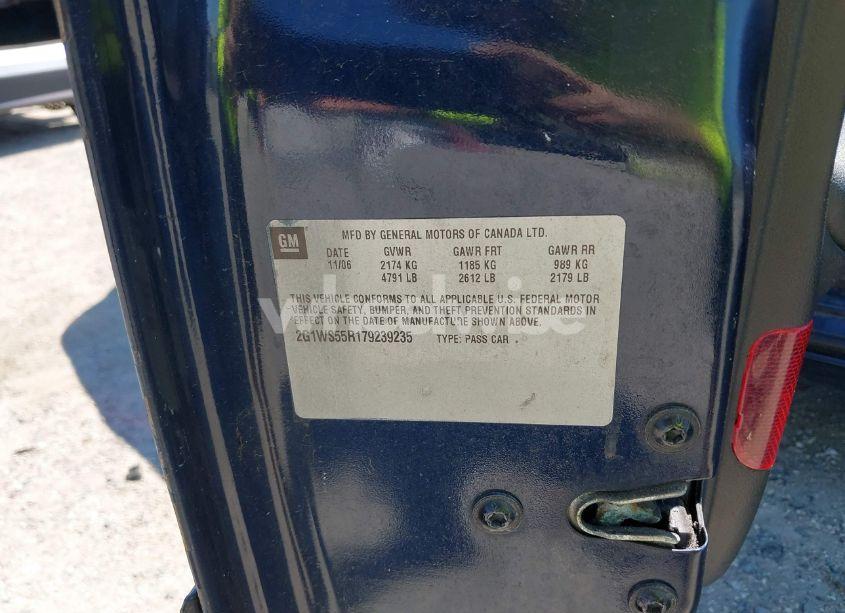 Photo 9 of 2007 Chevrolet Impala POLICE (VIN 2G1WS55R179239235)