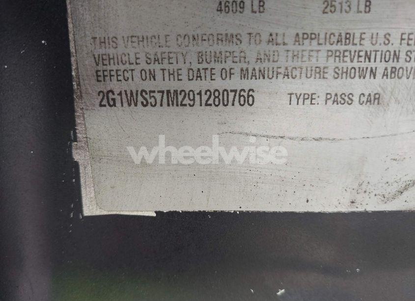 Photo 9 of 2009 Chevrolet Impala POLICE (VIN 2G1WS57M291280766)